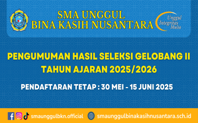 Pengumuman Hasil Seleksi Gelombang Dua T.P 2025/2026